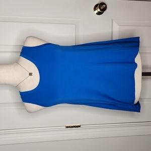 Banana Republic Royal Blue Sheer Inlay Back Top Size XS NWT